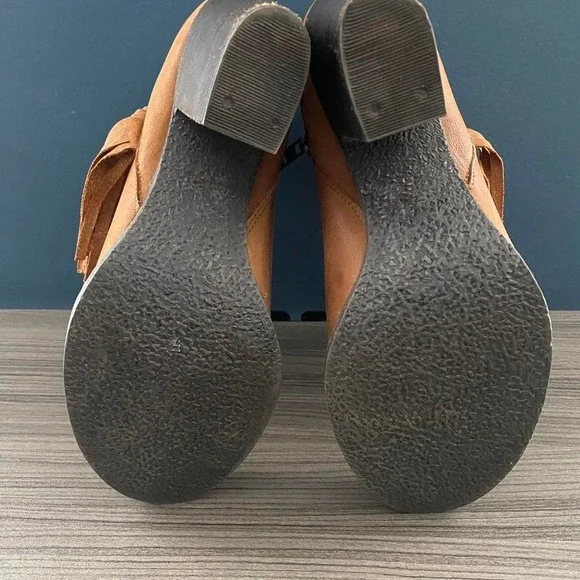 Steve Madden Women's  Woodstock western  Fringe Ankle Boots brown Leather Size 7 - Picture 8 of 8